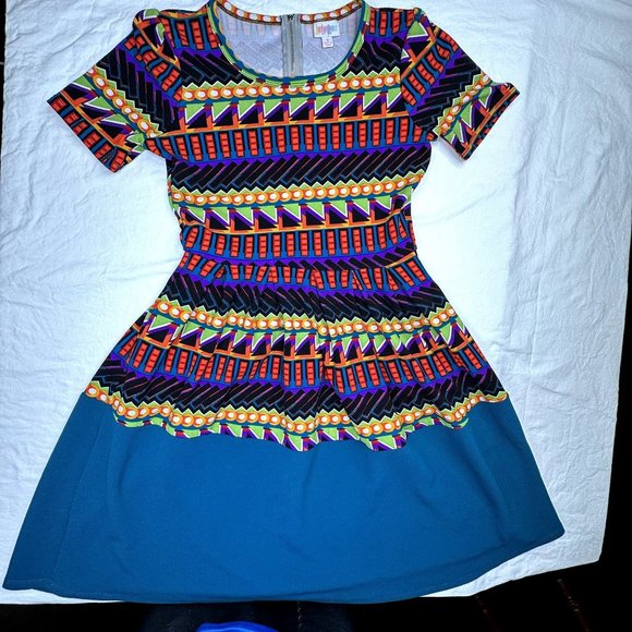 LuLa Roe Dress Size‎ Small Colorful Great condition - Picture 1 of 6